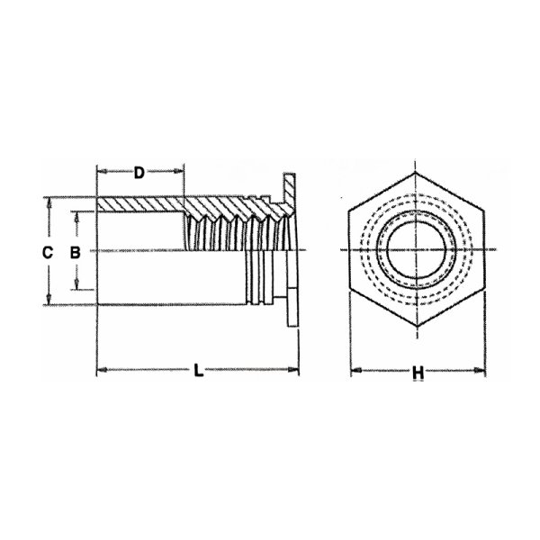 通孔压铆螺柱 (1)